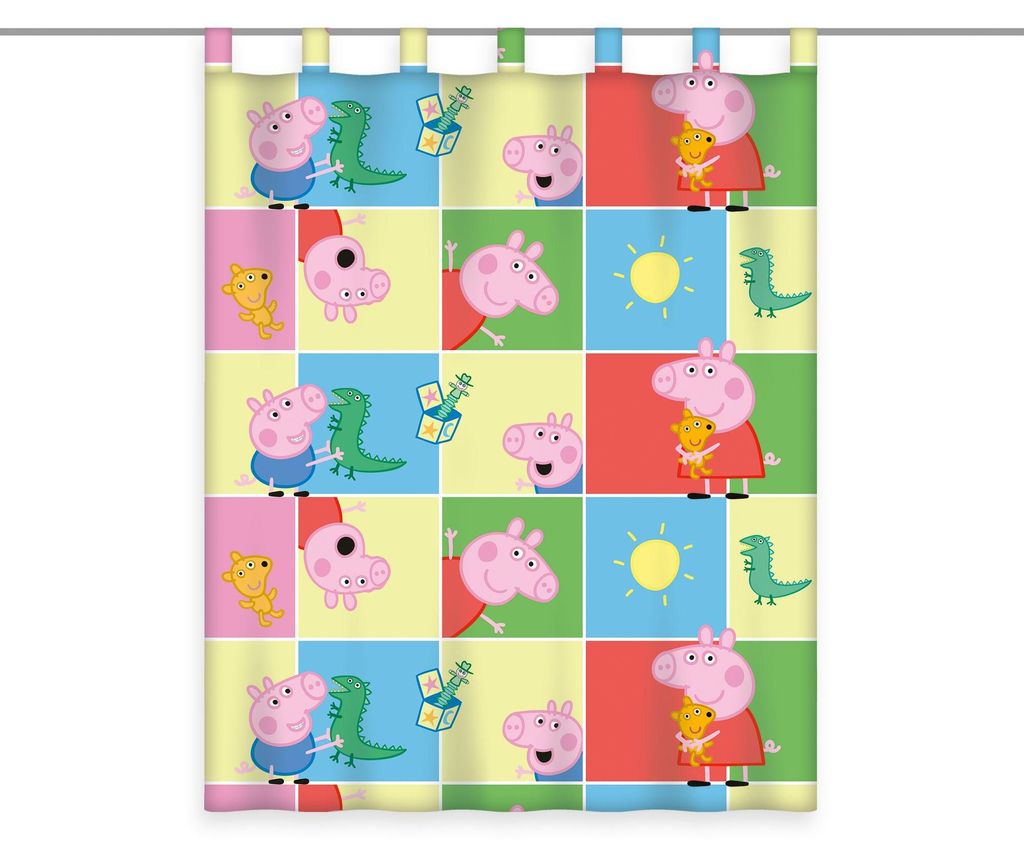 Peppa Pig Wutz Gardine Vorhang Fertiggardine 140 x 175 cm Produktbild 
