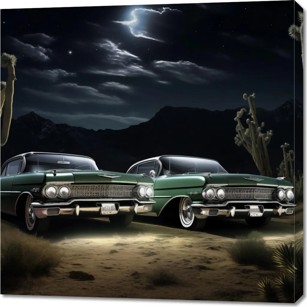 Déco Murale Rencontre Nostalgique 90x90 | Impression HD Grand Format