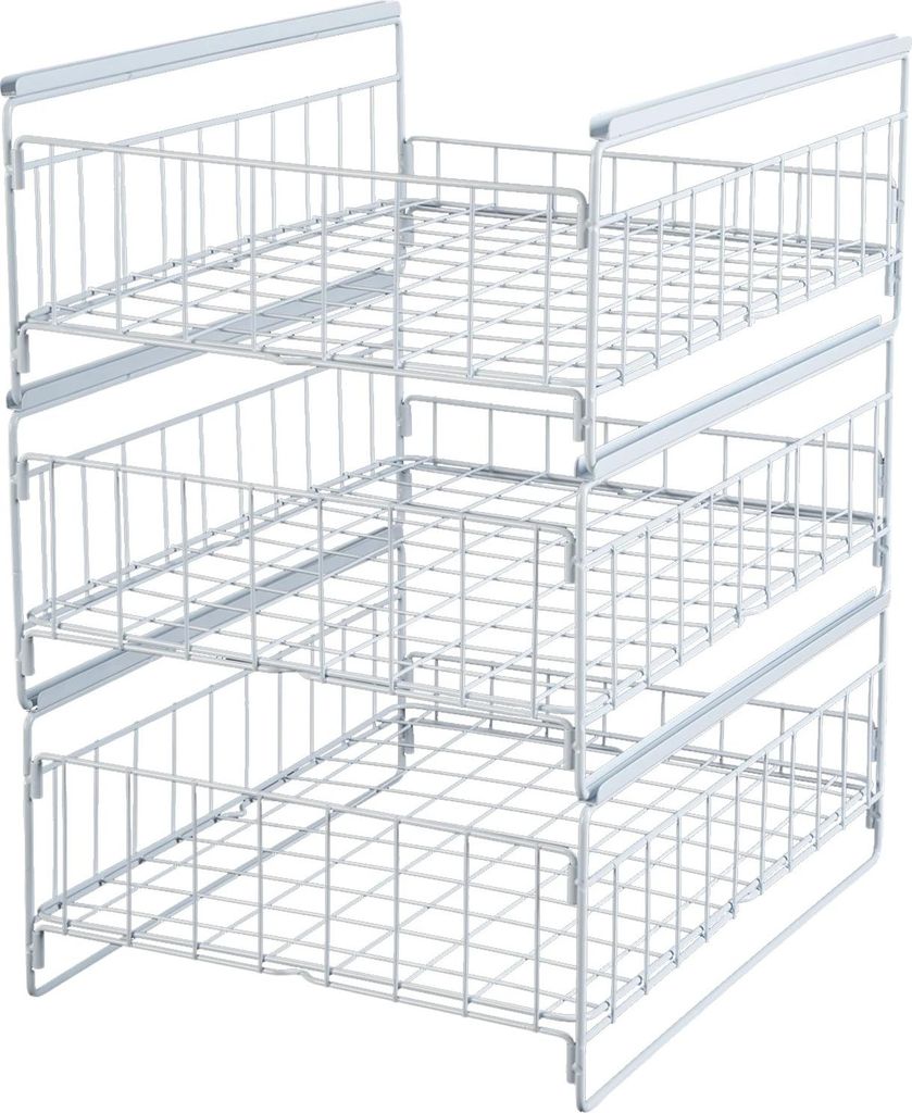 Organizzatore estraibile, design a 3 livelli, Acciaio al Immagine del prodotto 