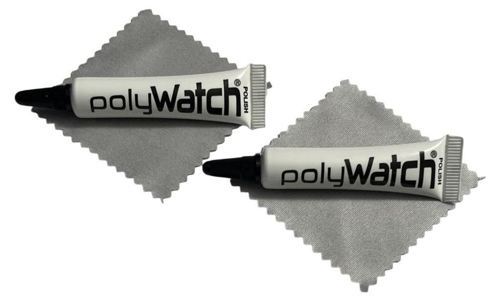 PolyWatch Kunststoffpolitur Set mit 2 Tüchern reinigungstuch