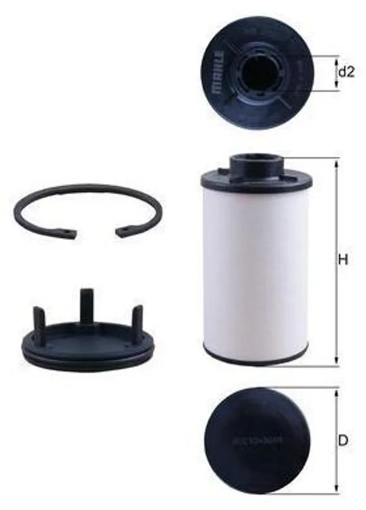 Filtre à huile de boîte MAHLE HX 286KIT pour entretien BMW Série 5