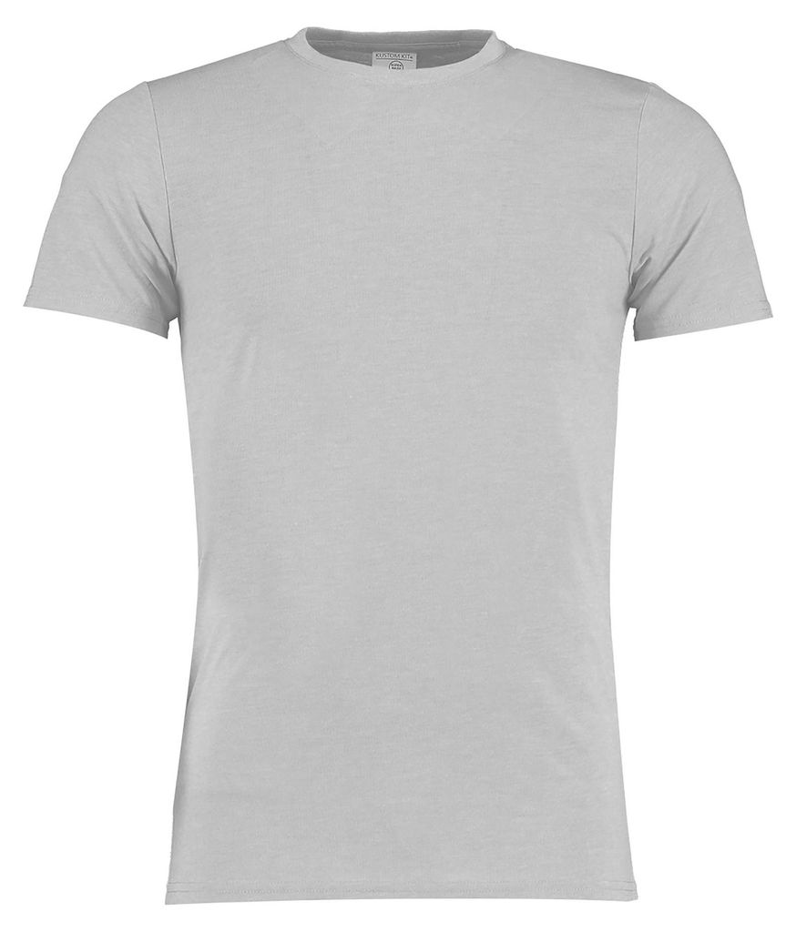 Kustom Kit Superwash Herren T-shirt FK448 (M) (Hellgrau meliert)