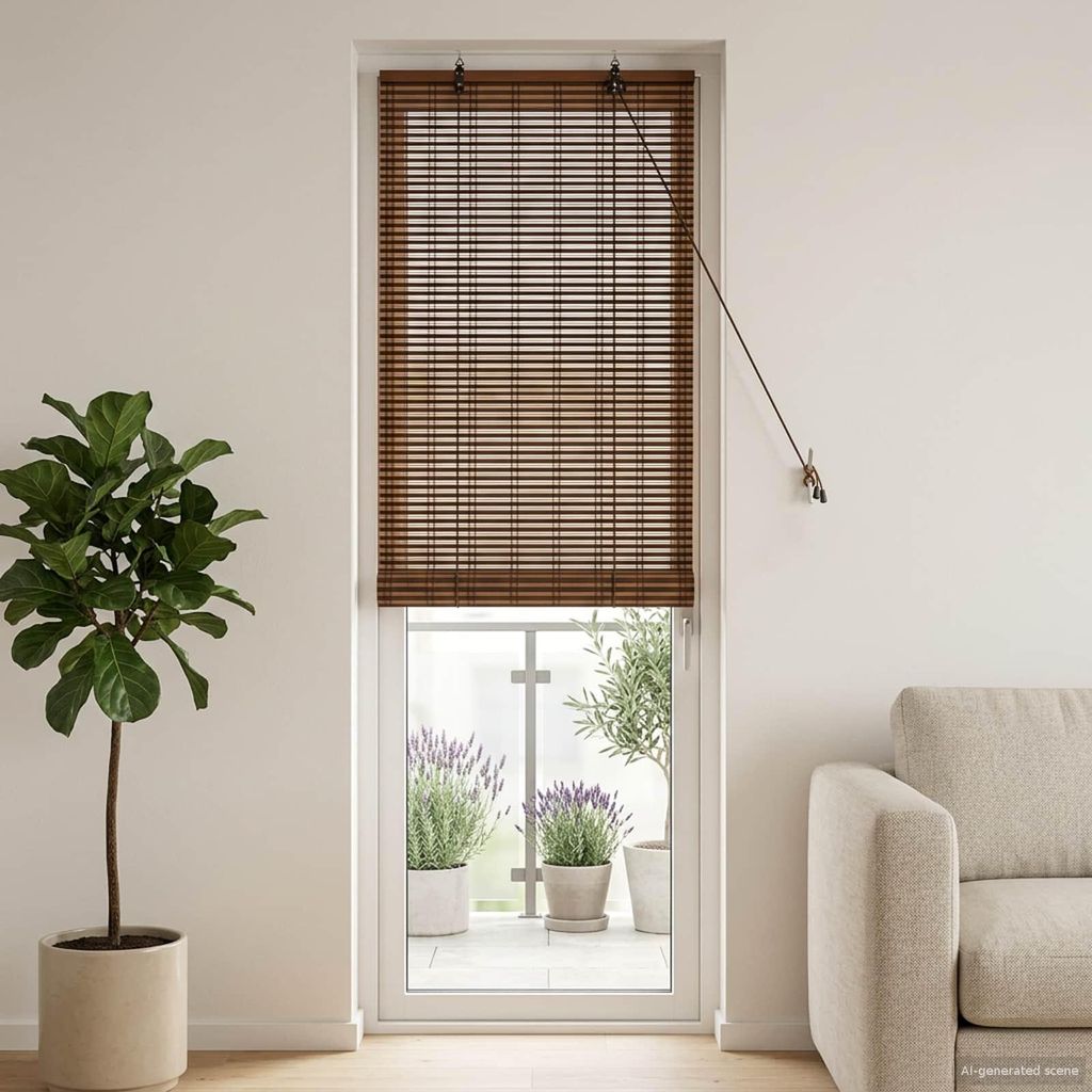 Rollo Braun 40 x 220 cm Bambus - Rollos c3437 Produktbild 