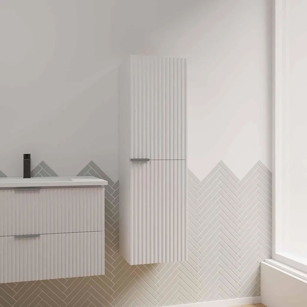 Rangement Mural Colonne Milo 120cm : Solution pour Petits Espaces