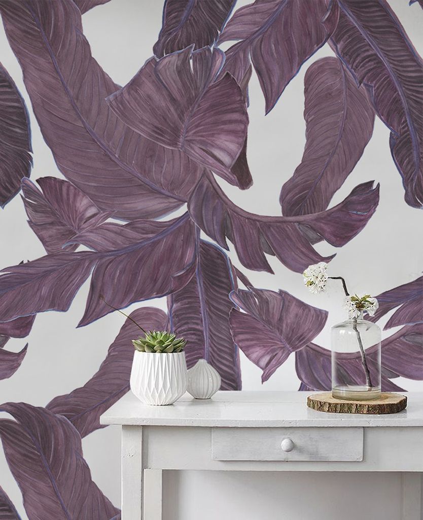 Coloray Fototapete 250x250 cm An Einer Wand Latex Latextapete - Bananenparadies Botanical.
