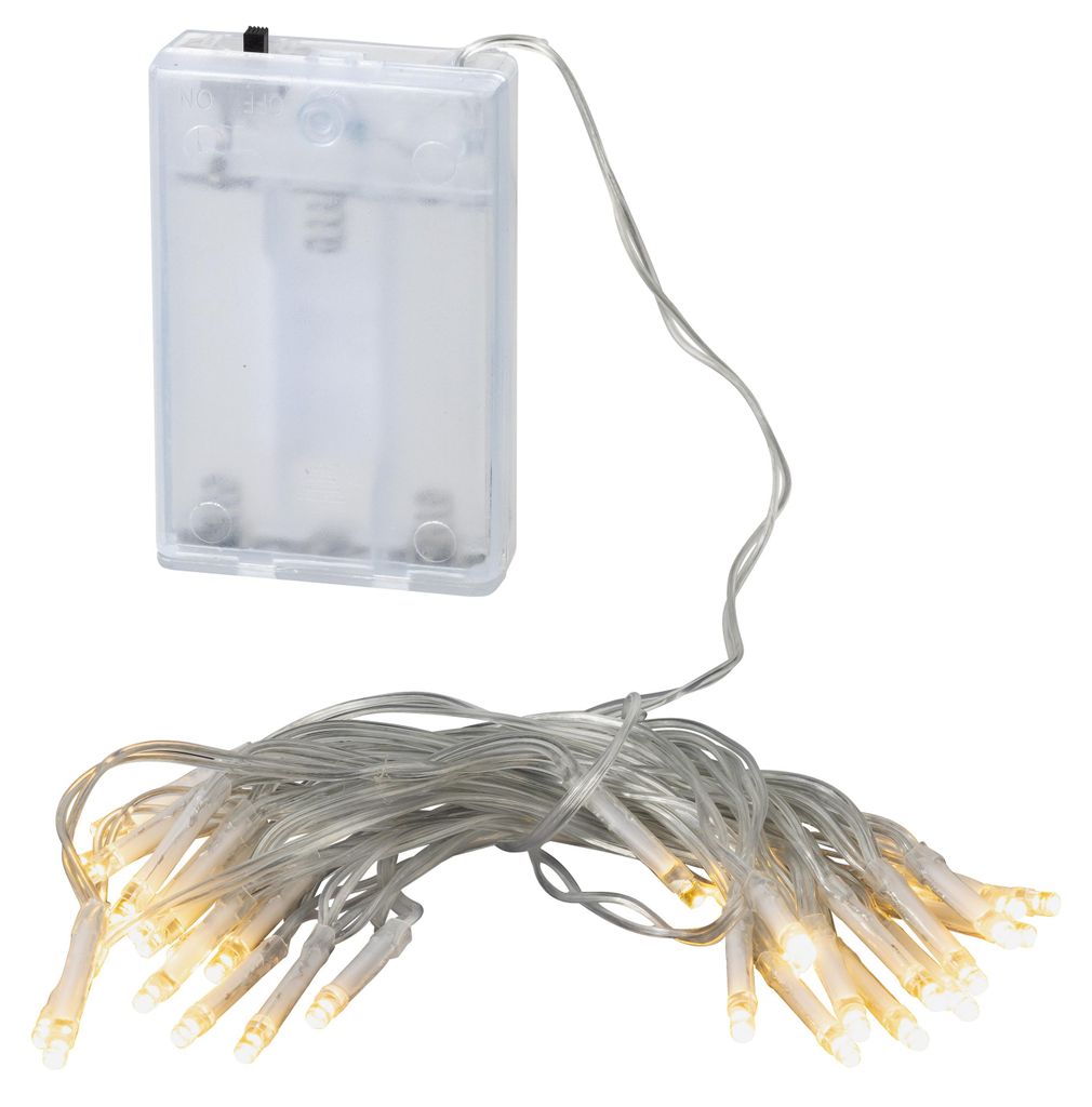 LED Batterielichterkette 30 LEDs 2,9 m warmweiß Innen Produktbild 