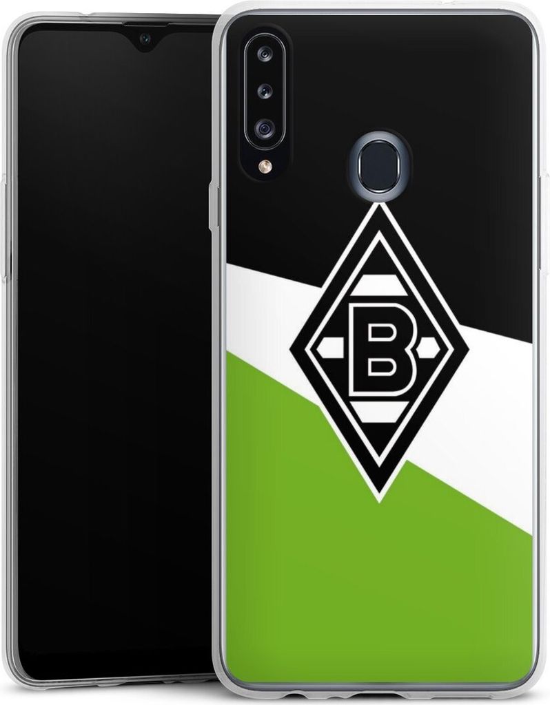 DeinDesign Slim Hülle für Samsung Galaxy A20s Silikon Case Ultra Dünn Handyhülle Borussia Mönchengladbach Gladbach Offizielles Lizenzprodukt