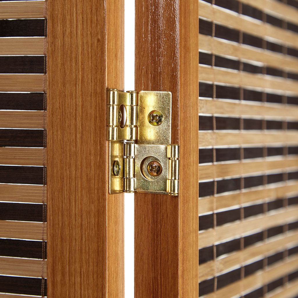 Homestyle4u 1247, Paravent Raumteiler 3 Teilig, Hol Produktbild-Vorschau 3