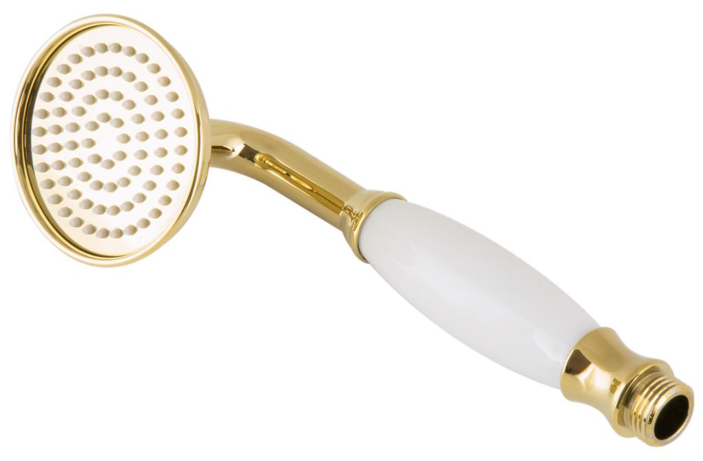 PaulGurkes goldene Handbrause Retro Duschkopf Nostalgie Produktbild 