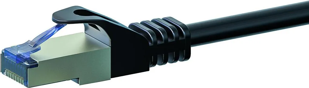 Câble Réseau pour Serveur CAT 6a 5m Noir LSOH S/FTP Liaison Stable