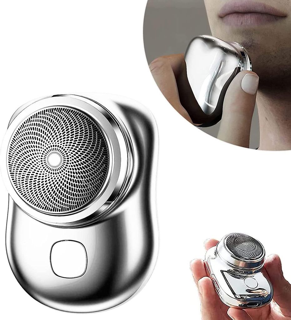 Mini USB Rasierer, Wasserdicht Elektrorasierer, Männer Reise Rasiergerät,60 Tage Akku