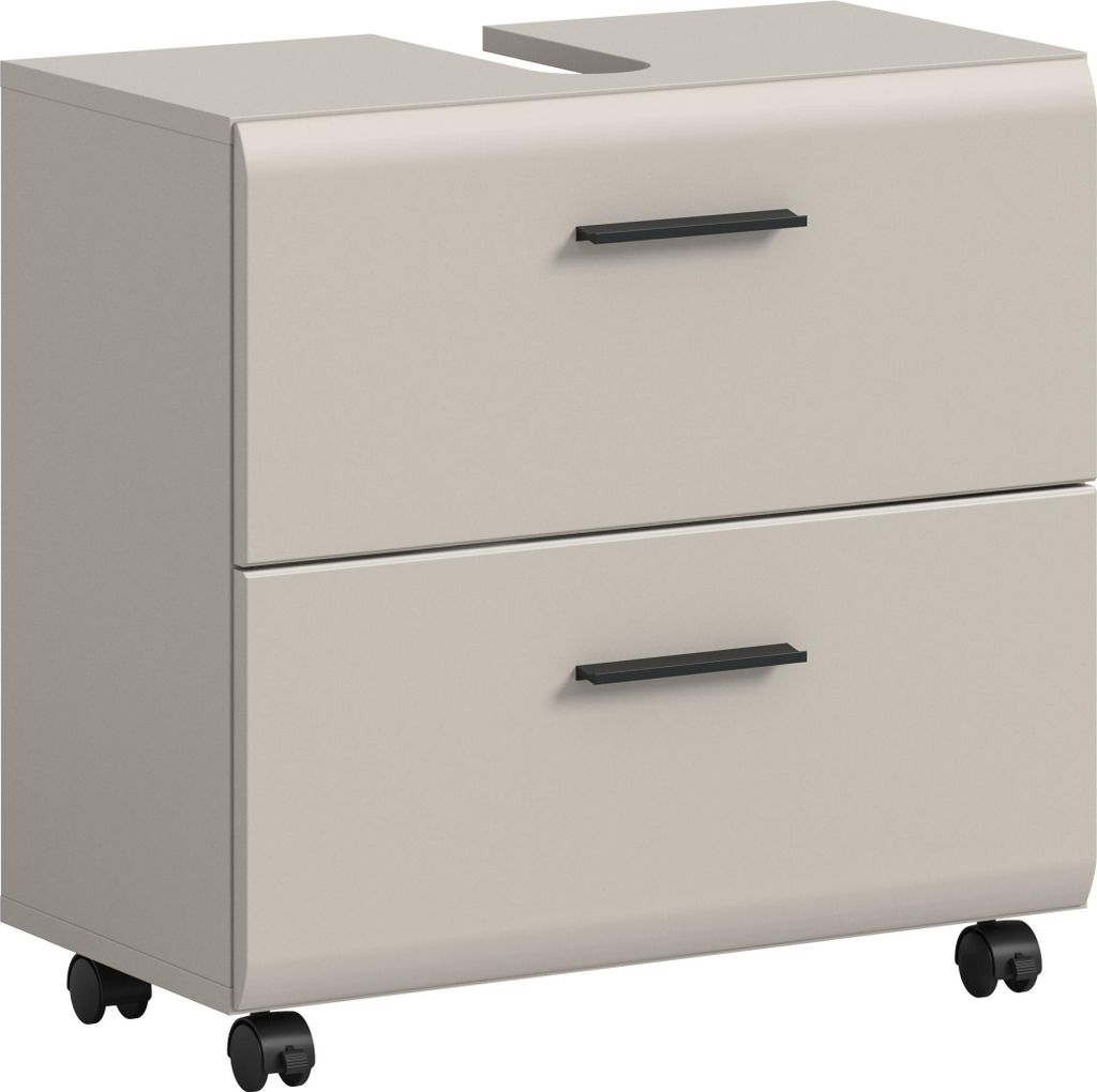 xonox.home Waschbeckenunterschrank Ice Kaschmir Melamin/ Kaschmir Nachbildung matt B/H/T: 60x58x30 cm