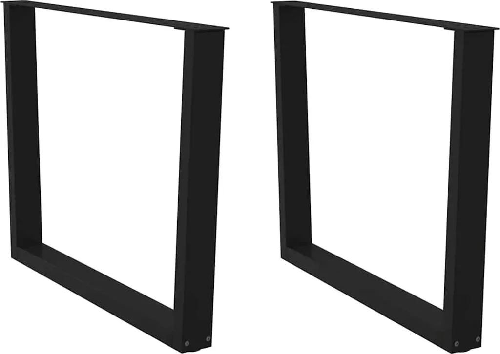 Offerta 2 Gambe Tavolo a V Nero Acciaio 100cm | Prezzo Fabbrica