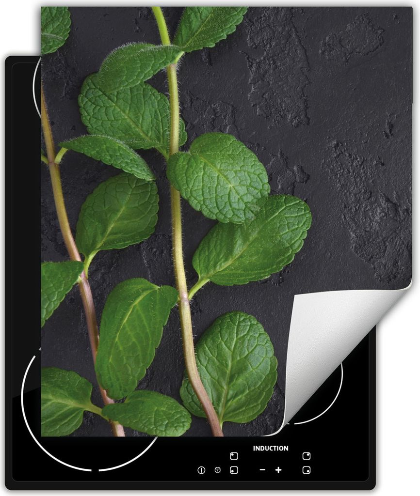 DarHaus Herdabdeckplatte 45x52 cm Anti Rutsch Matte Aufrollbar, Minze