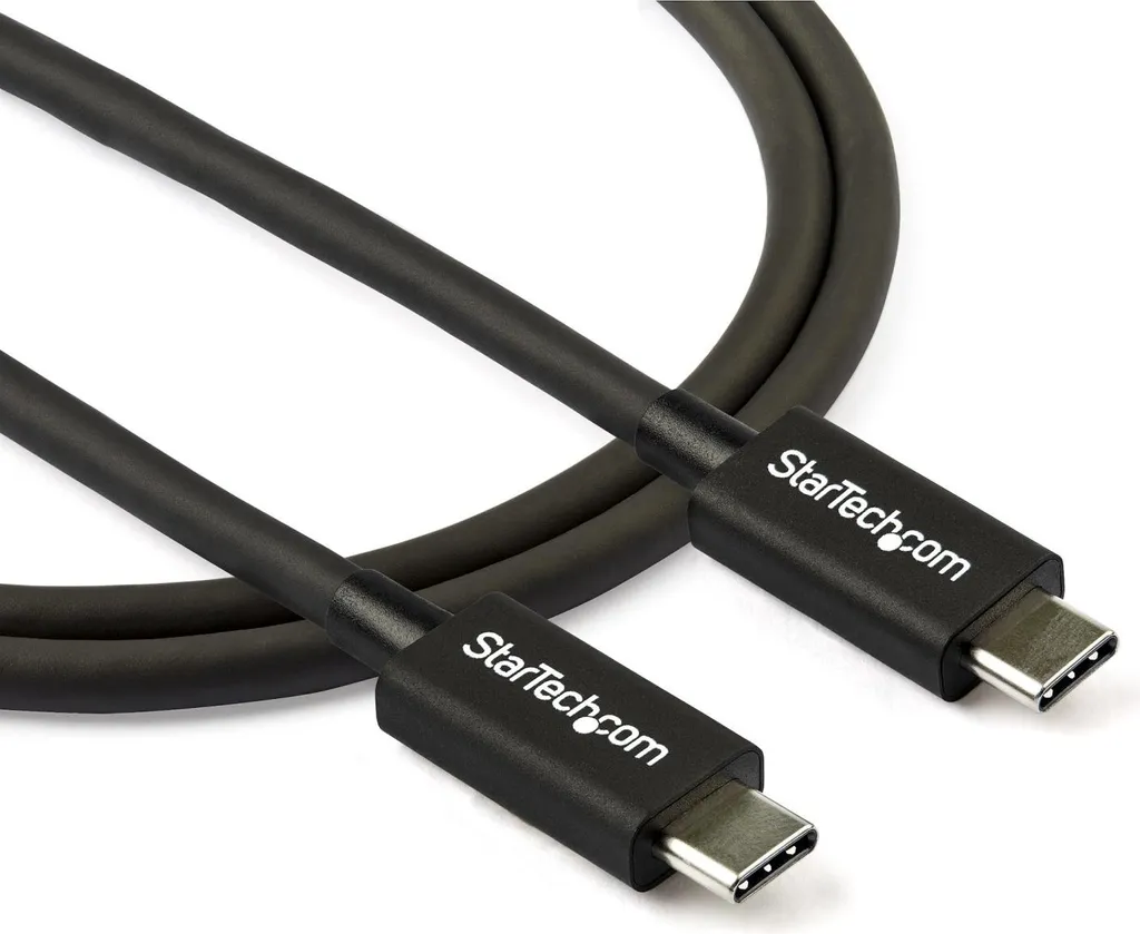 Câble Thunderbolt 3 StarTech.com 80cm 40Gbps 100W PD Noir TBLT34MM80CM - 6