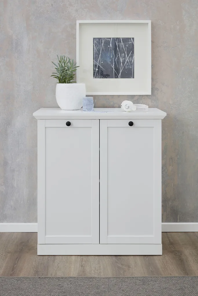 Brax Commode 2 portes blanc mat - Bahut de rangement design moderne