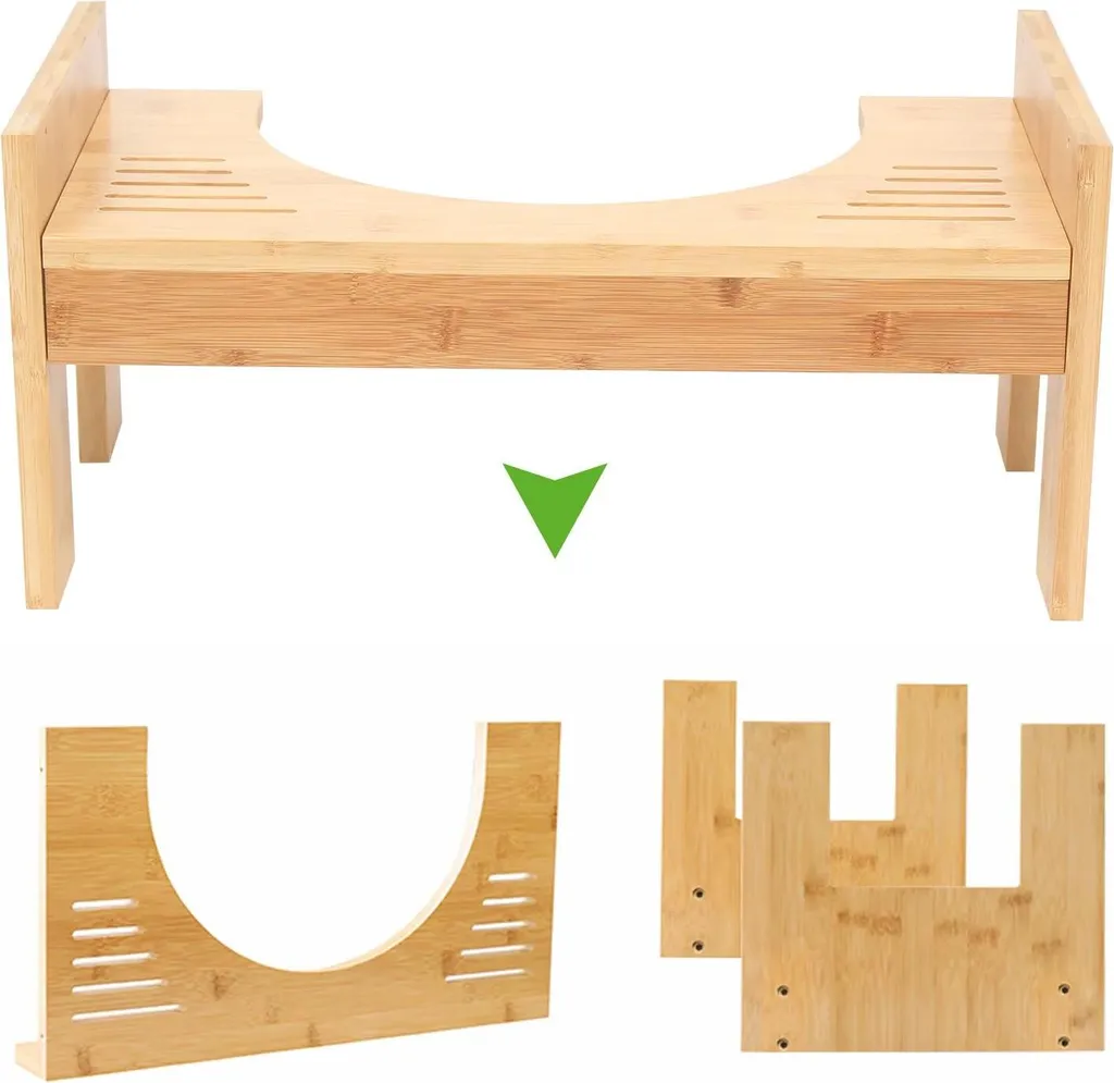 Tabouret de toilette bambou : solution contre constipation et douleurs - 9