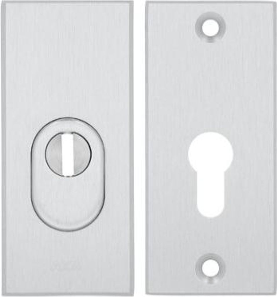 Axa ROYAL WB Klasse 3 Rosette mit FLEX-Einsteckschutz (Brandschutz), Farbe F1 - Silber