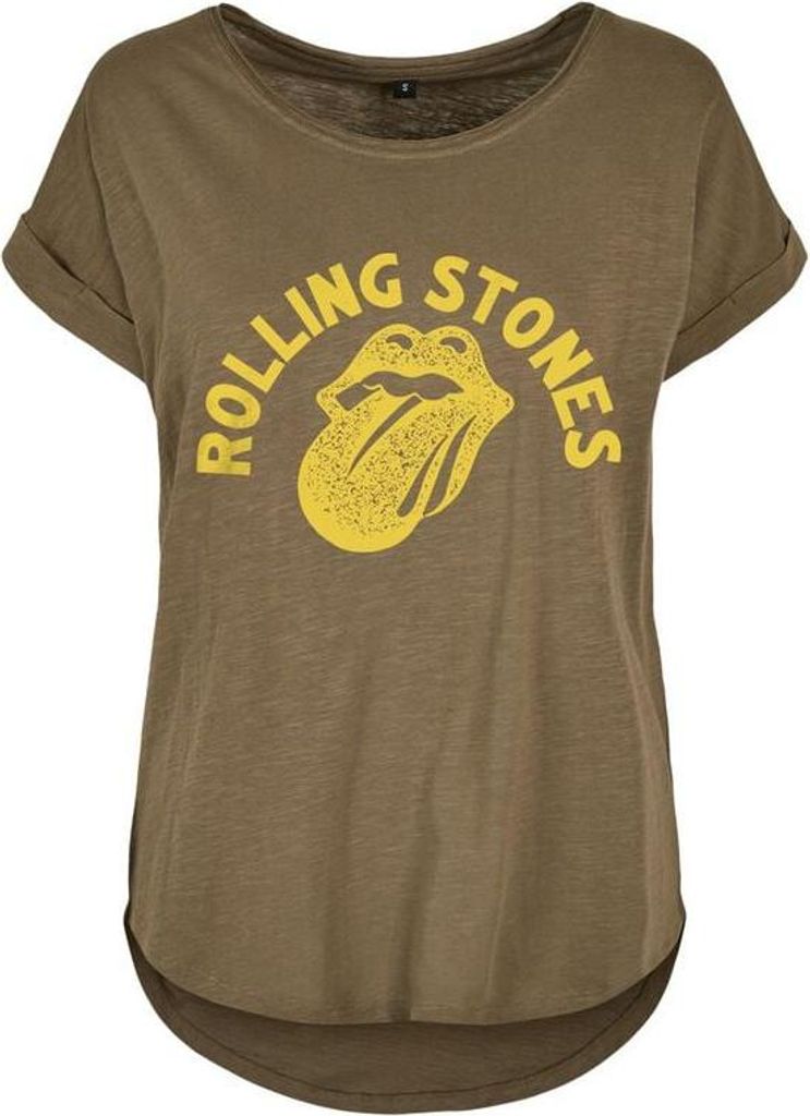 The Rolling Stones T-Shirt Damen Yellow Tongue grün S