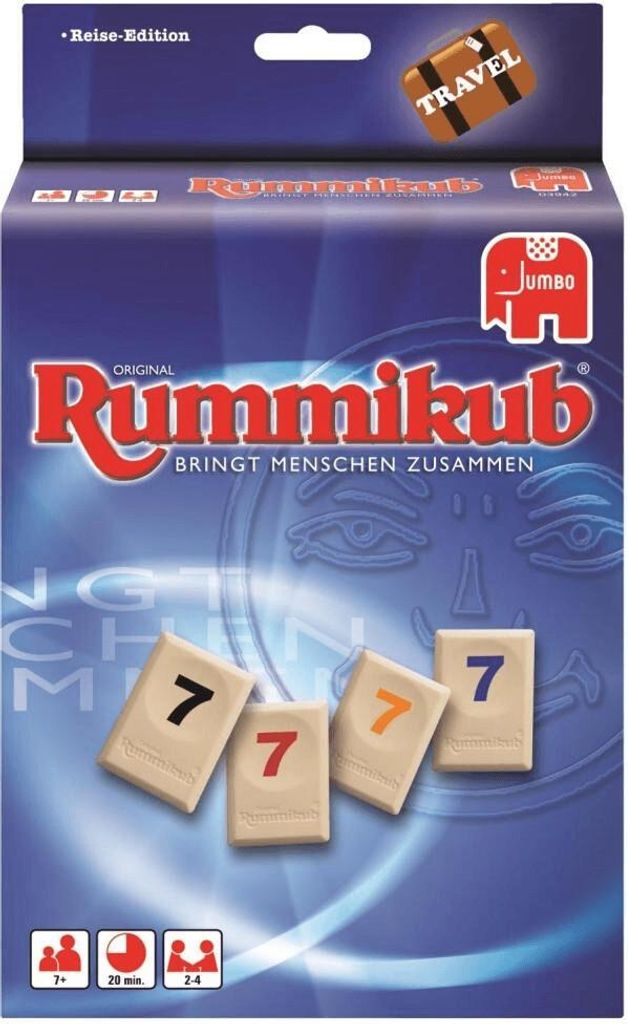 Rummikub Original Kompaktspiel, Brettspiel, Auf Kacheln Produktbild 