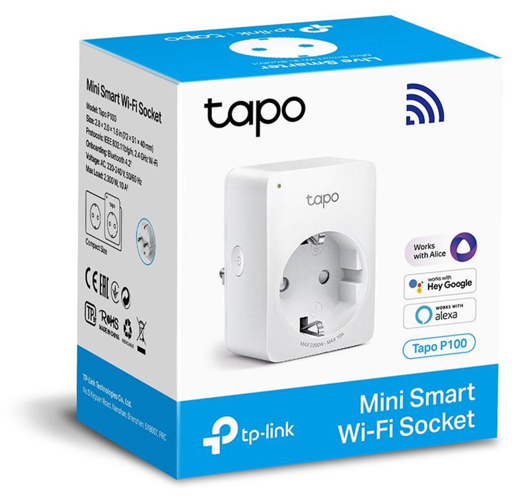 Presa di corrente TP-Link Tapo P100 Mini Smart WLAN Immagine del prodotto 