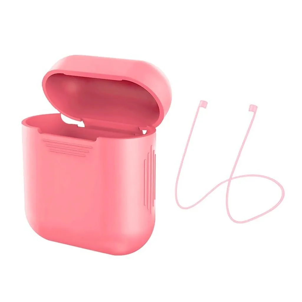 Custodia Protettiva AirPods Rosa - Silicone Antiurto Alta Densità