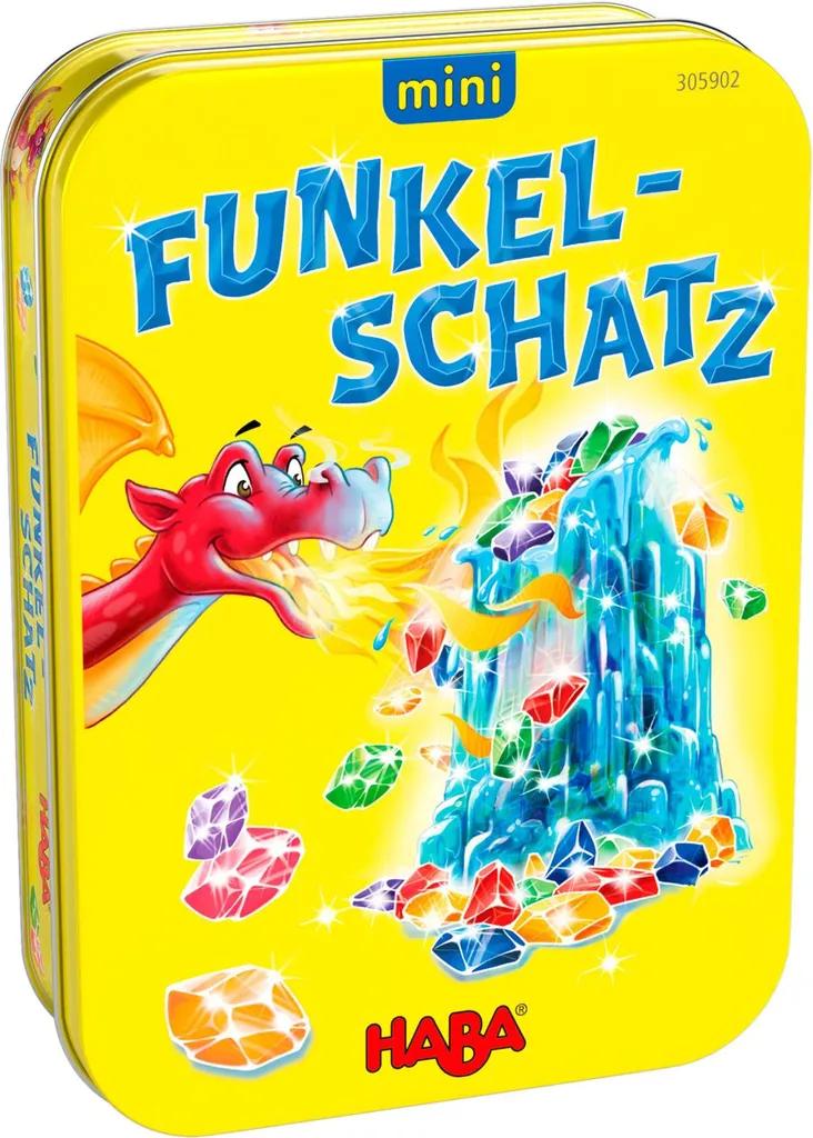 Funkelschatz mini HABA 305902 Jeu d'adresse nomade aux pierres colorées