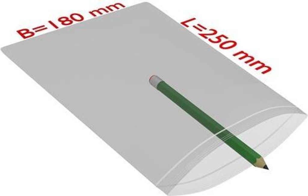 Druckverschlussbeutel Maße 180x250mm Stärke 90μ PE transparent TRANSPAK