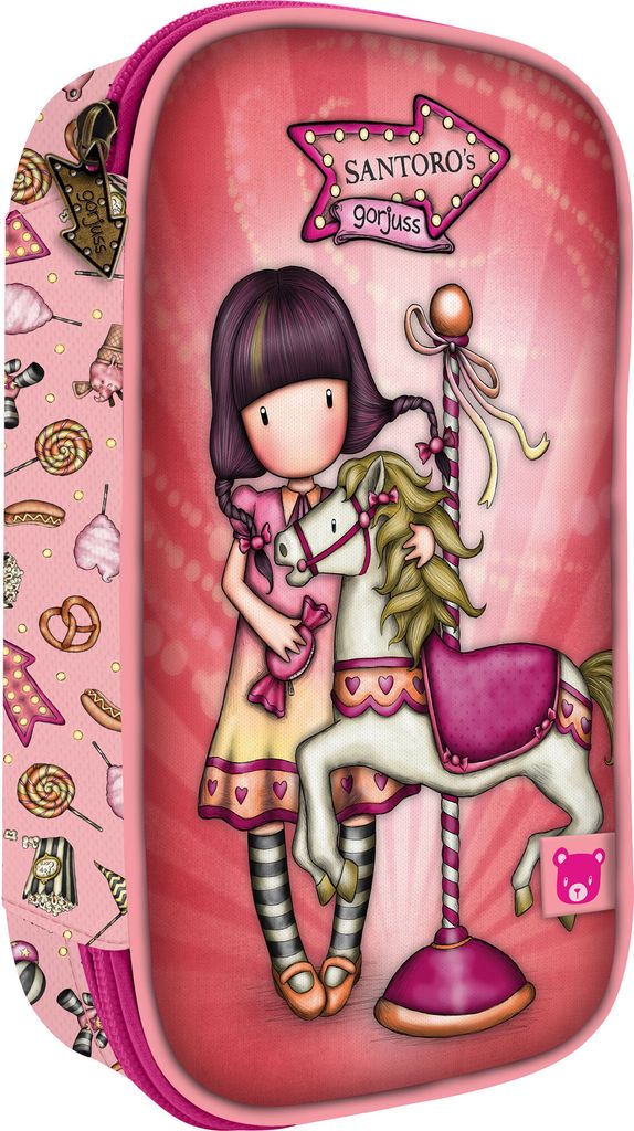 Trousse à crayons Gorjuss Carousel couleur saumon (45 Image du produit 