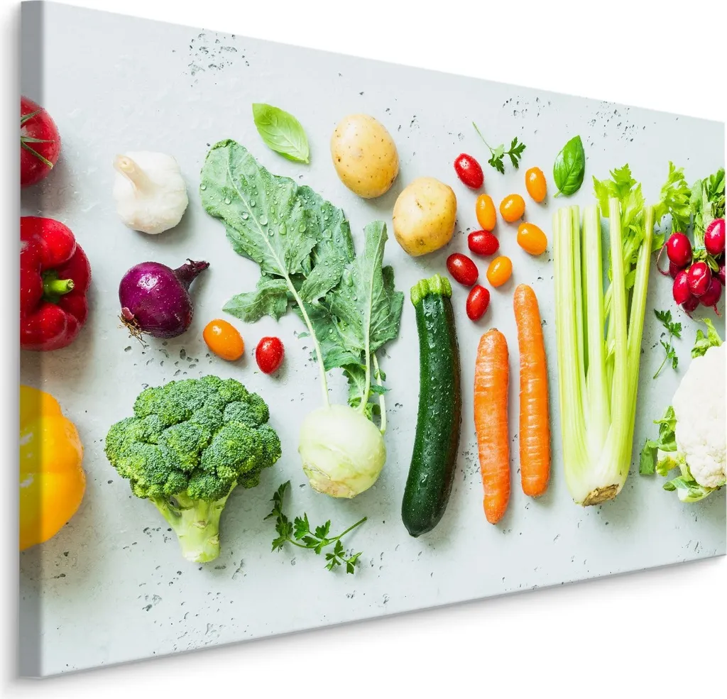 Quadro Cucina 100x70 XXL Pomodori Freschi - Tela Alta Qualità
