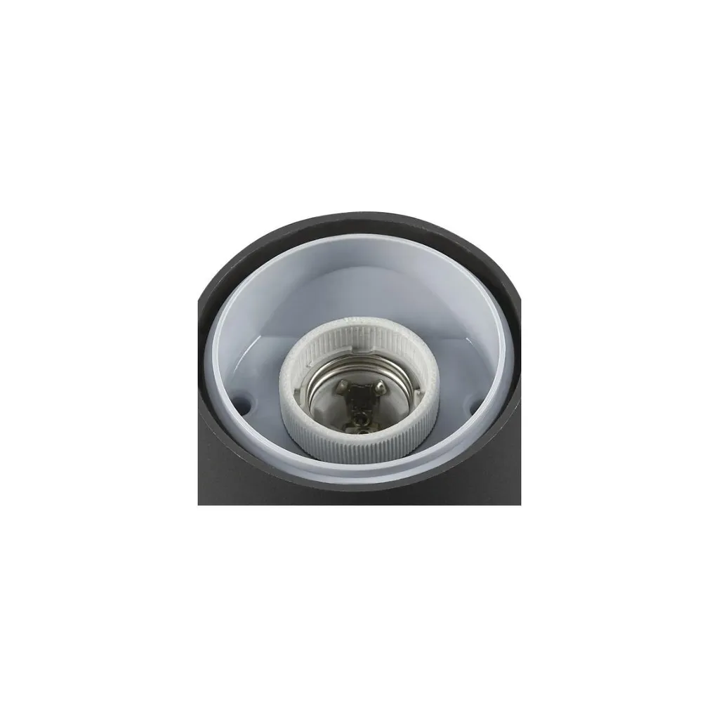 Luminaire extérieur borne d'éclairage anthracite ronde SLV Grafit Pole 40