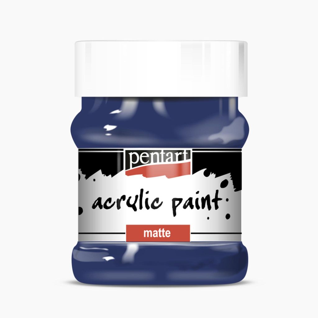 PENTART Acrylfarbe matt, 230 ml, Dunkelblau