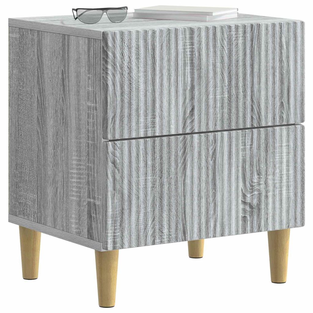 vidaXL Nachttisch Graues Sonoma 43 x 34,5 x 48 cm Holzwerkstoff