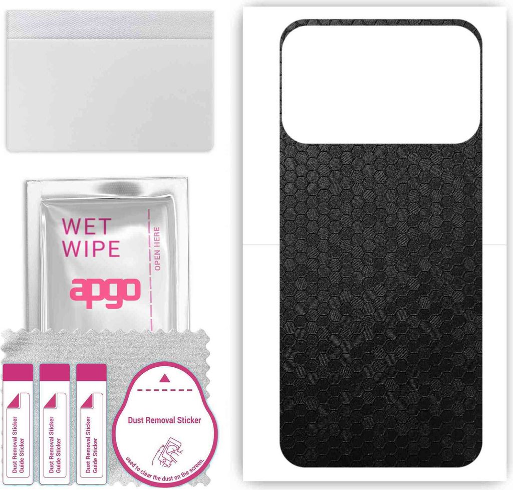 apgo Rückseite Schutzfolie, Skin, kompatibel mit Tecno Produktbild 