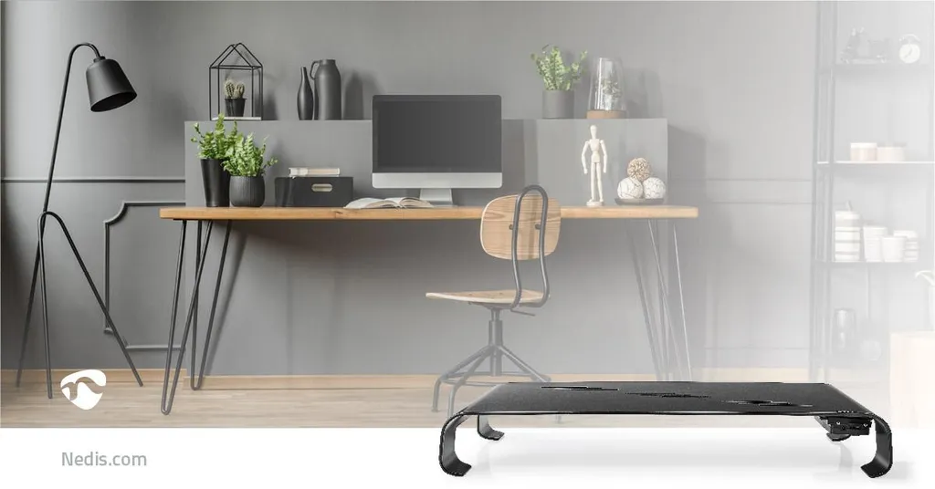 Évitez le mal de dos avec ce support d'écran Nedis ergonomique et Hub USB - 6