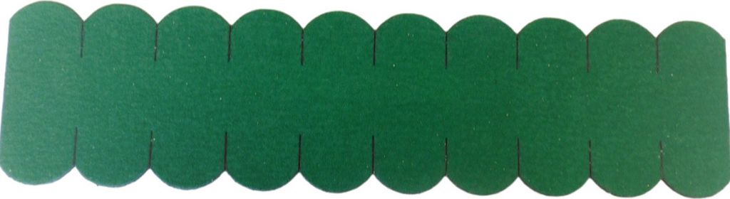 3 Sets Dachschindeln Biberschwanz (50mm) grün 1,35 m² Vogelhaus Nistkasten