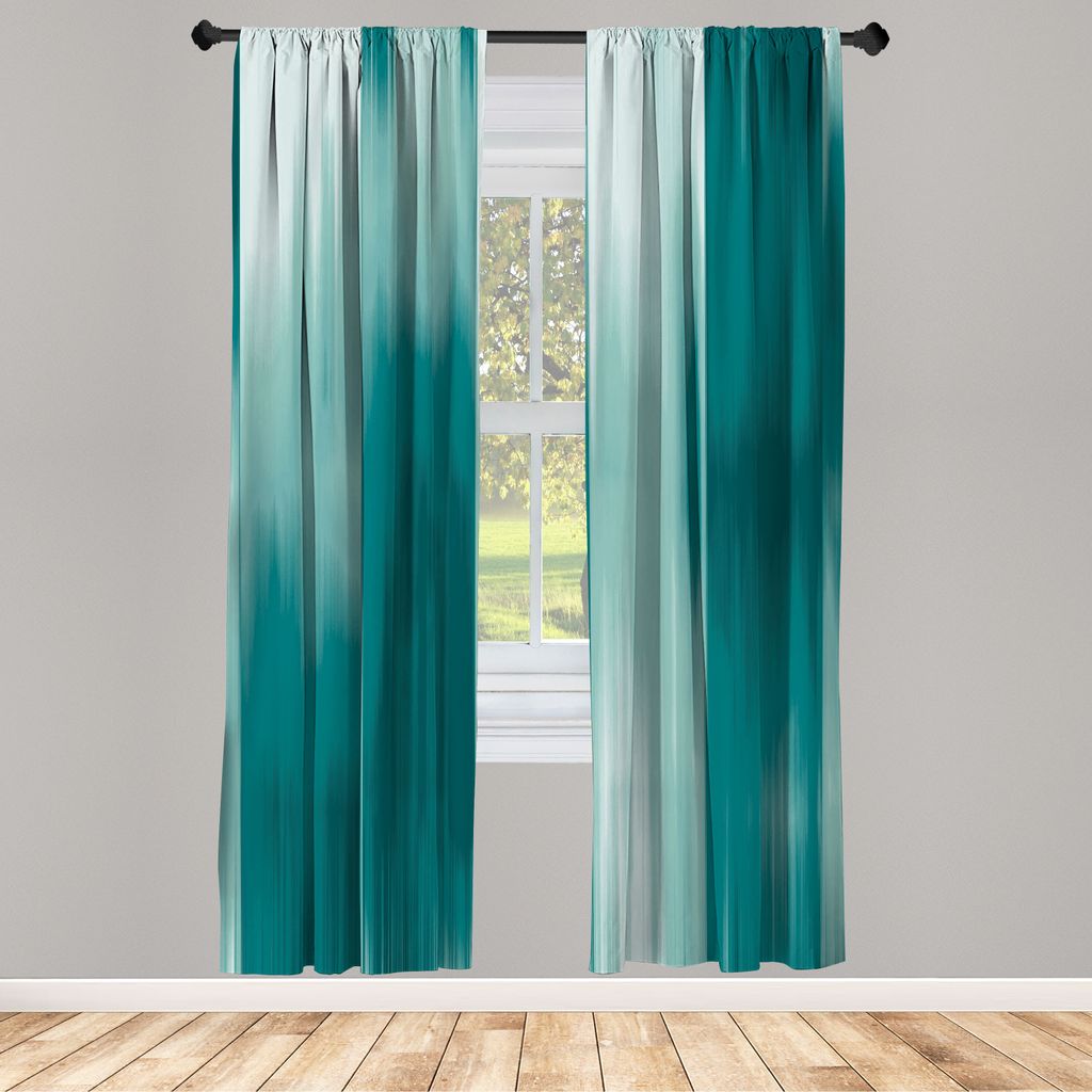 ABAKUHAUS Erdfarben Vorhänge 2 Panel Set für Wohnzimmer Schlafzimmer Nachbildung, Abstrakt Modernes Design Ombre Inspired Farbübergänge Glätte...