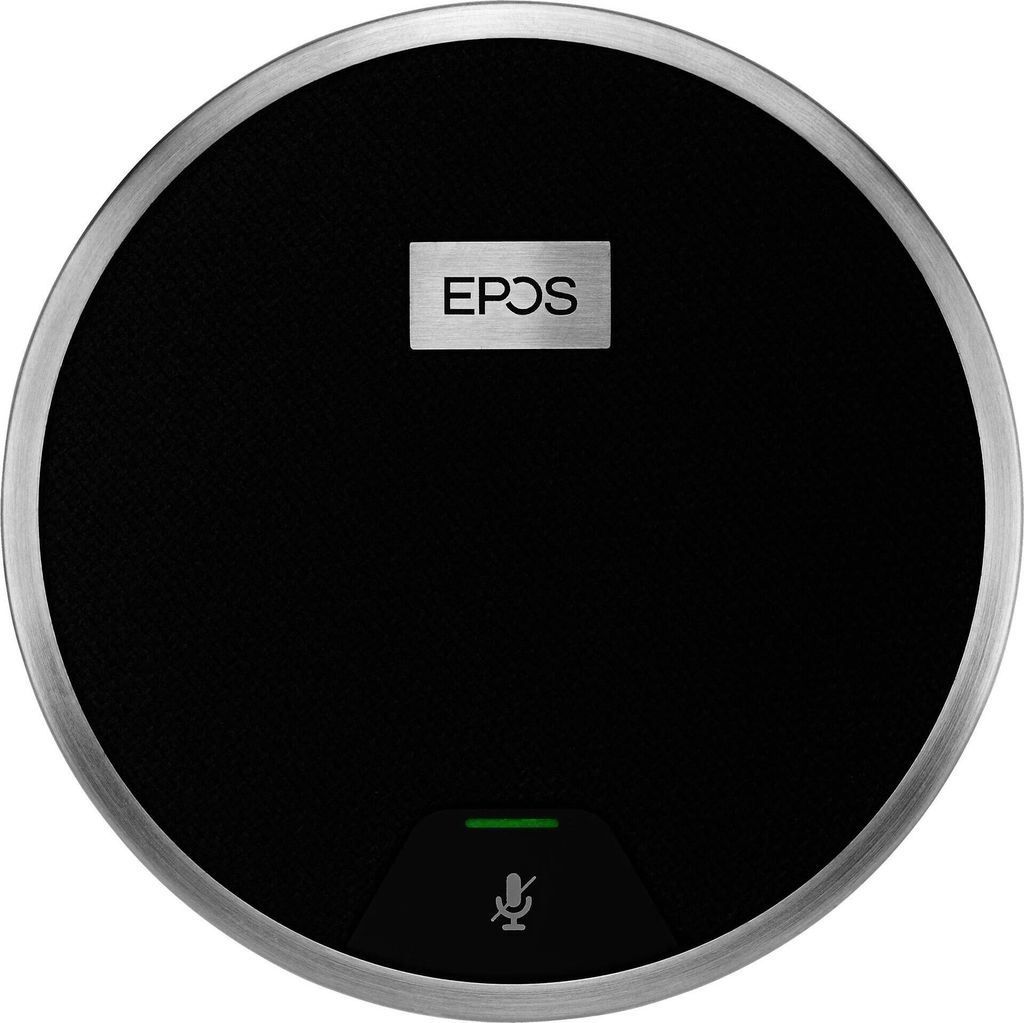 EPOS EXPAND 80 Mic - Gruppen-Audiokonferenzsysteme - Schwarz - Silber - Stummschalten - Status - 150 - 7500 Hz - 97 x 97 x 26,5 mm - 360 g