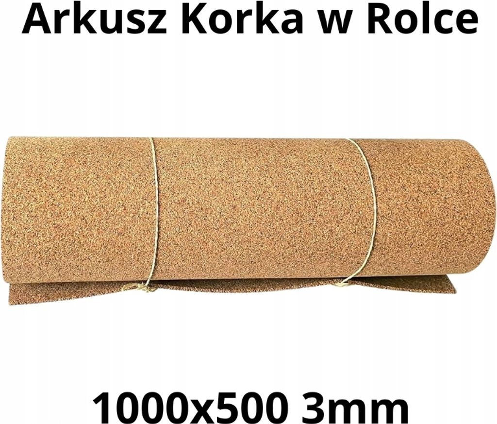 Wysokiej jakości naturalny arkusz korka w rolce 3 mm - Zdjęcie produktu 
