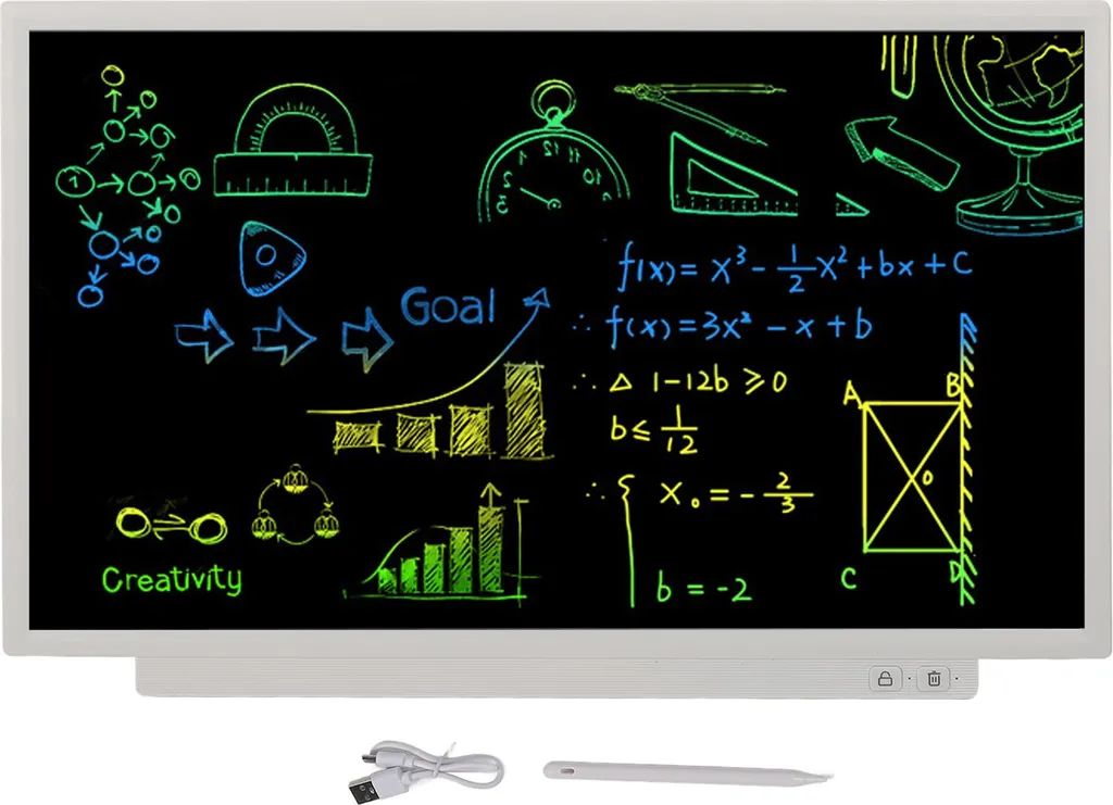 Tablette LCD 24 pouces sans papier avec bouton d'effacement et stylet - 3