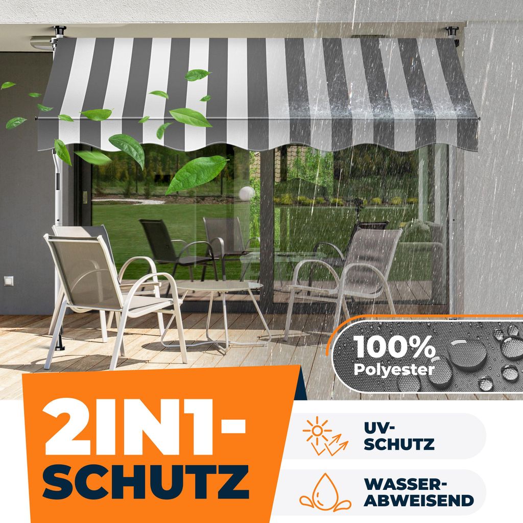KESSER Klemmmarkise Balkon, einfache Montage