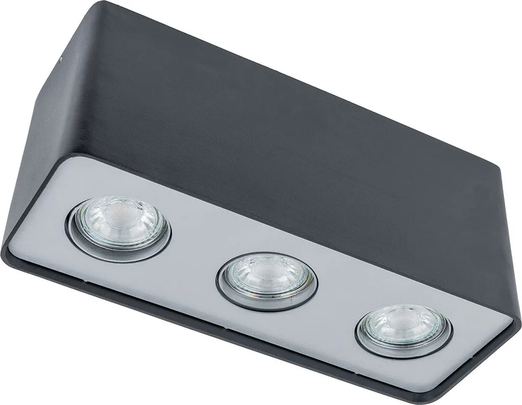 Luminaire Suspension Triple Noire Harris Italux pour Éclairage LED GU10