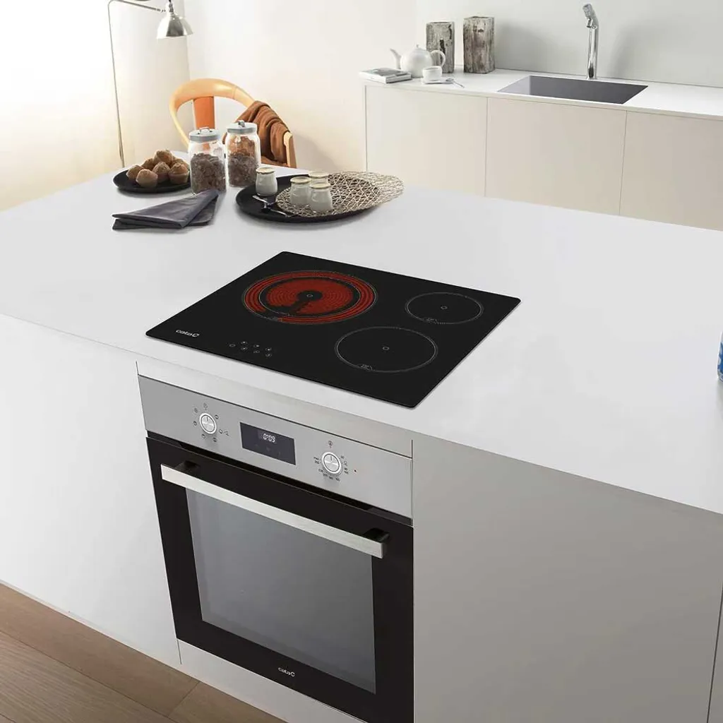 Table vitrocéramique 3 feux Cata TD6003BK 60cm commande tactile précise - 7