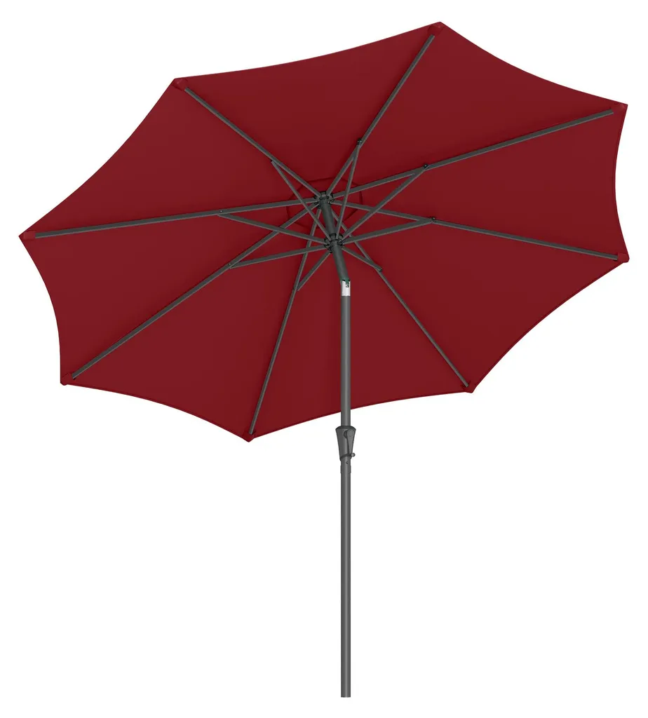 Parasol de plage et piscine rouge de 3m, protection solaire maximale