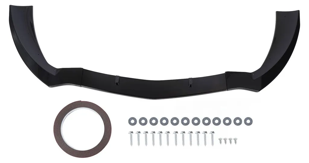 Spoiler avant 3 parties noir brillant compatible Mercedes CLA X117 C117