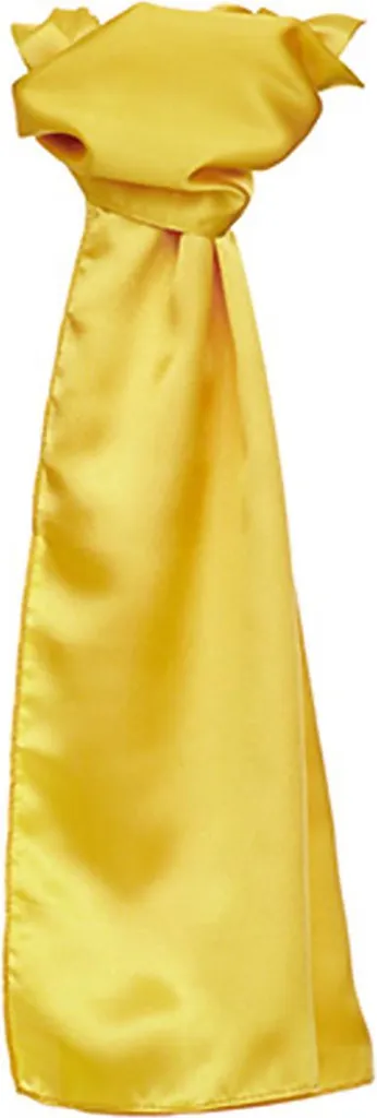 Sciarpa Donna Raso Color Girasole 120x25cm | Accessorio Sartoriale