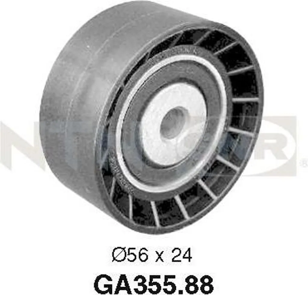 Galet de guidage pour courroie trapézoïdale SNR GA355.88 OE 96411499