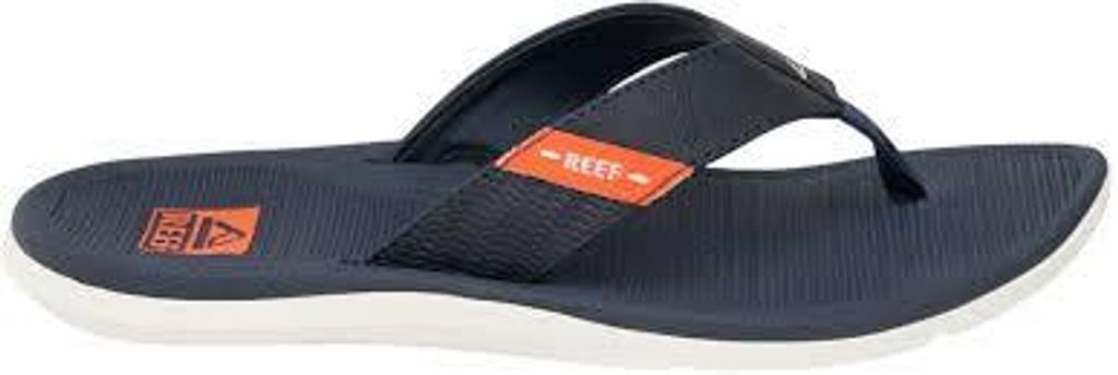 Reef Santa Ana Zehentrenner Sandalen für Herren - Grösse 44 - navy/white/orange