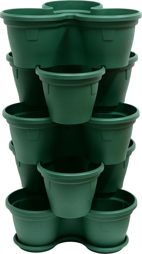 5x Blumentopf Säulentopf Pflanzturm Hochbeet mit Produktbild 1