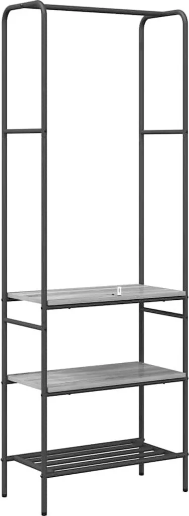 Appendiabiti per Famiglia 60 cm Grigio Sonoma - Organizzatore Ingresso
